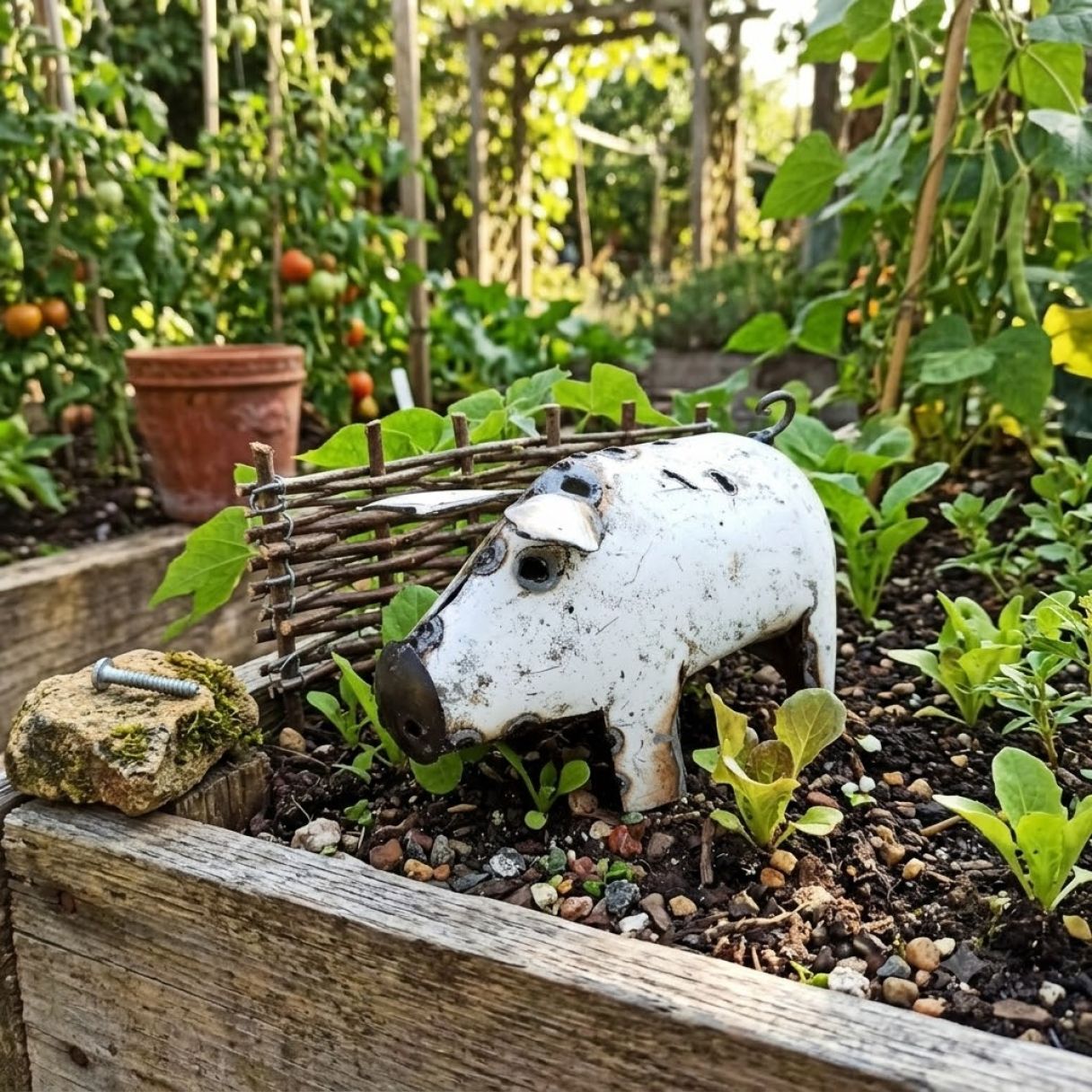 Cliquez sur la vignette pour agrandir et survolez la photo pour zoomer Cochon Blanc 20cm 3