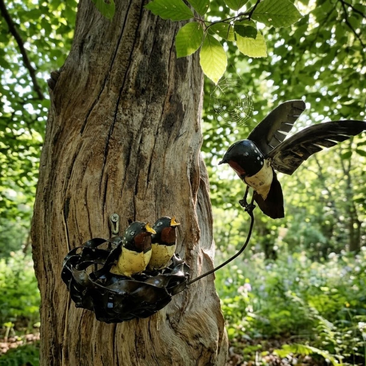 Cliquez sur la vignette pour agrandir et survolez la photo pour zoomer Nid Hirondelles Marrons 3