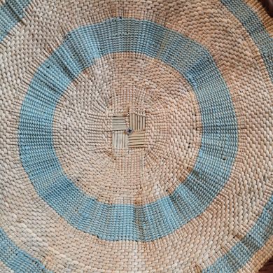 Panier Tonga 40/45 cm Plastique recycle Bleu