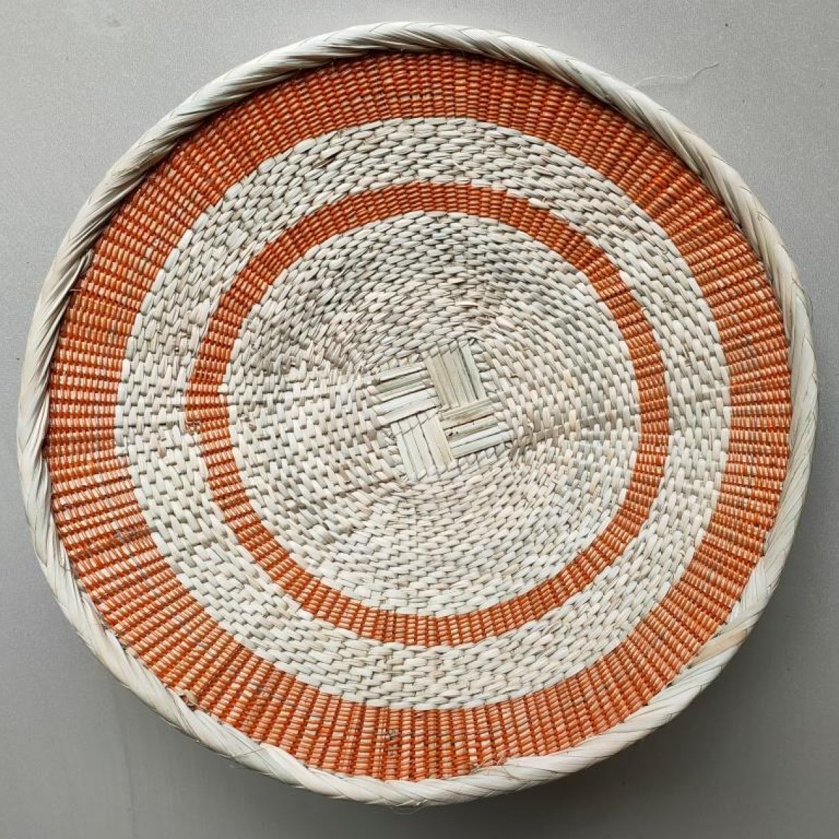Panier Tonga 40/45 cm Plastique Recyclé Orange