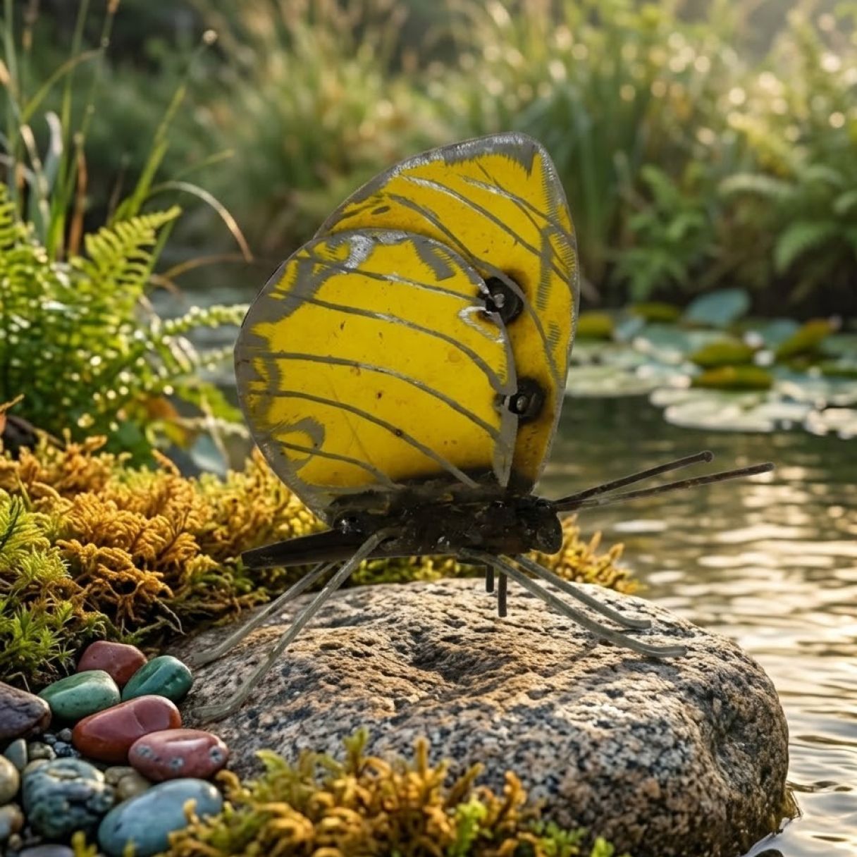 Cliquez sur la vignette pour agrandir et survolez la photo pour zoomer Papillon à poser jaune 3
