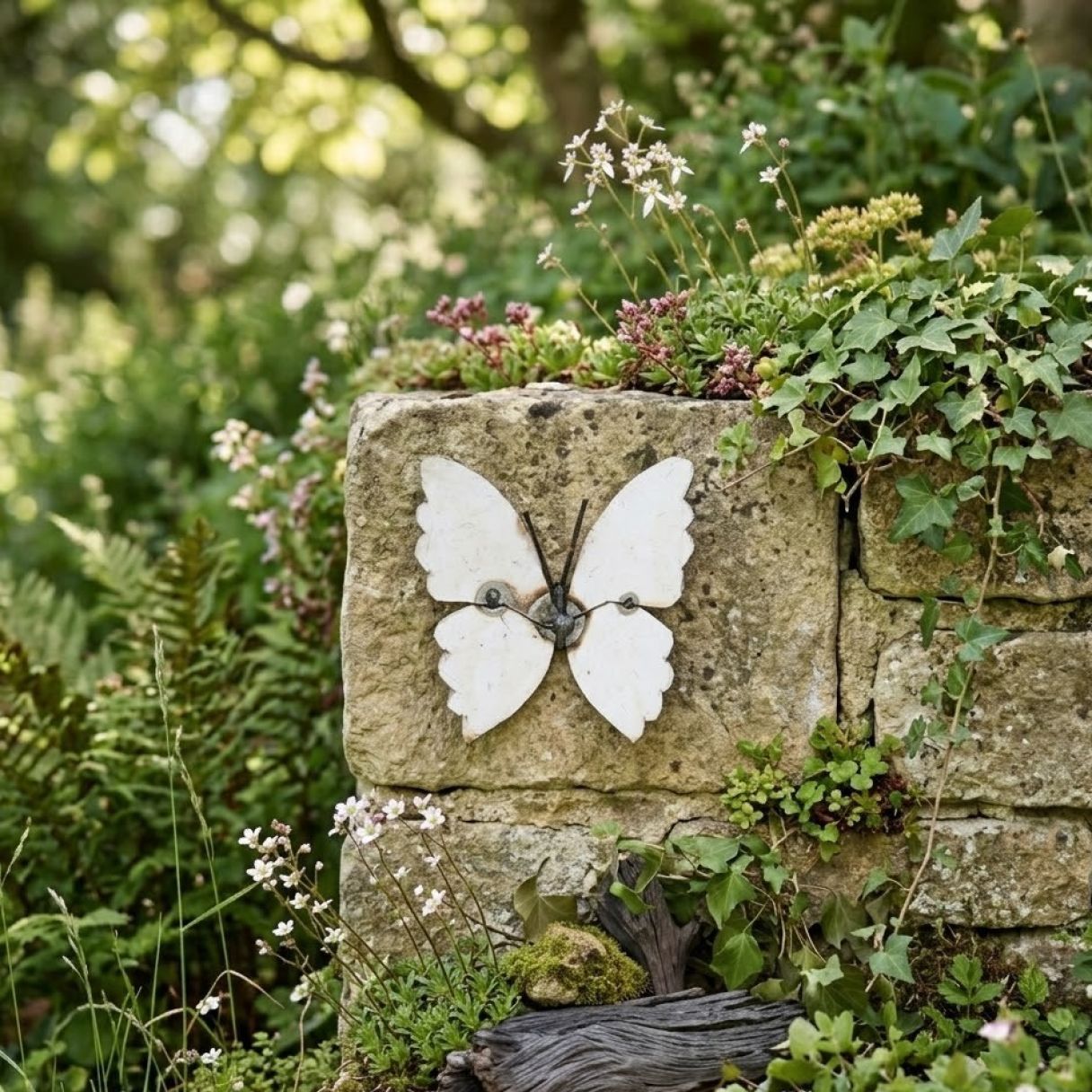 Cliquez sur la vignette pour agrandir et survolez la photo pour zoomer Papillon Fut Blanc mur 3