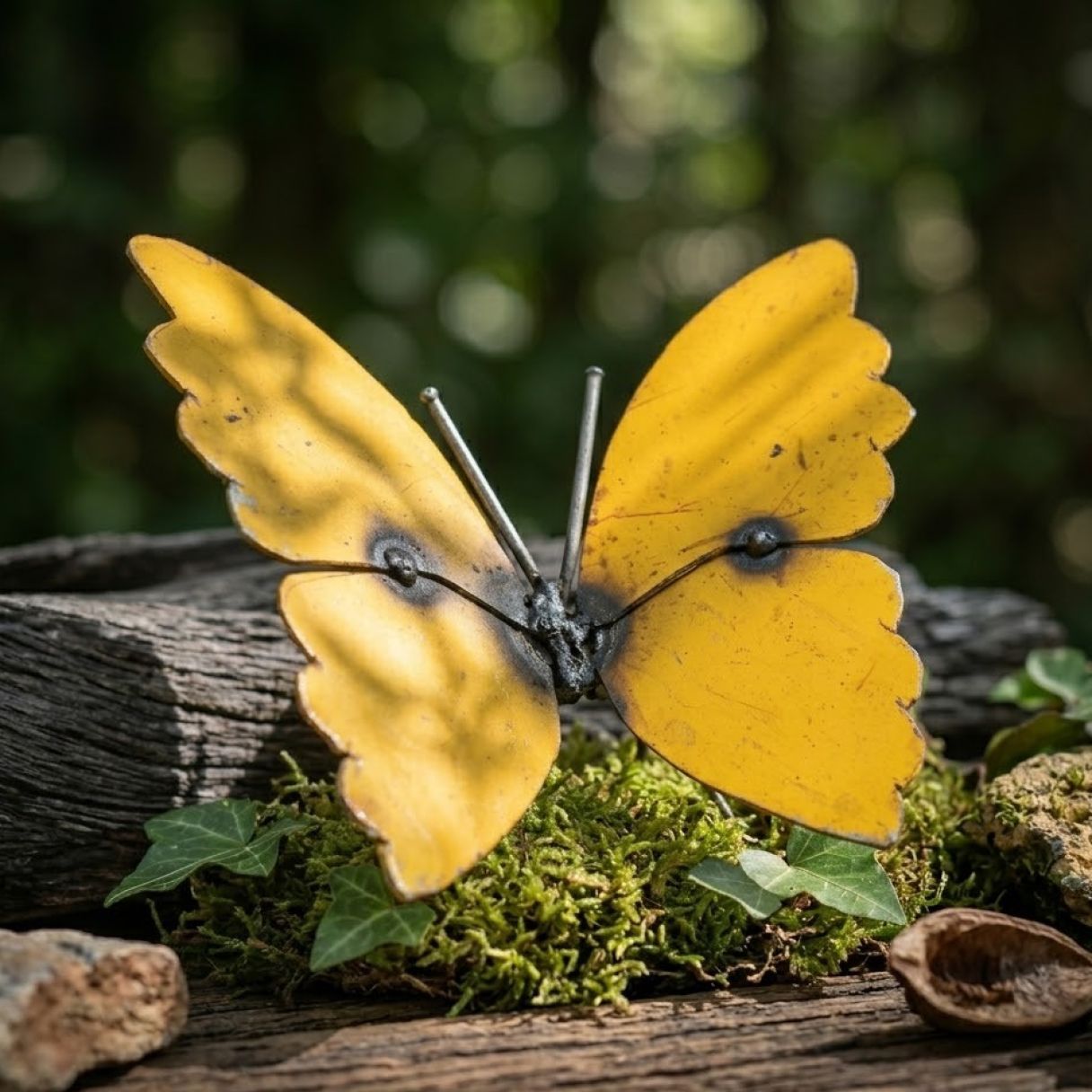 Cliquez sur la vignette pour agrandir et survolez la photo pour zoomer Papillon Fut Jaune mur 3