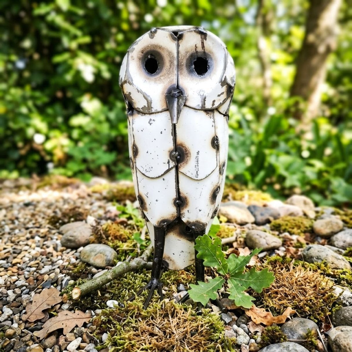 Click thumbnail to enlarge and hover over the picture to zoom Owl white plumage medium 2