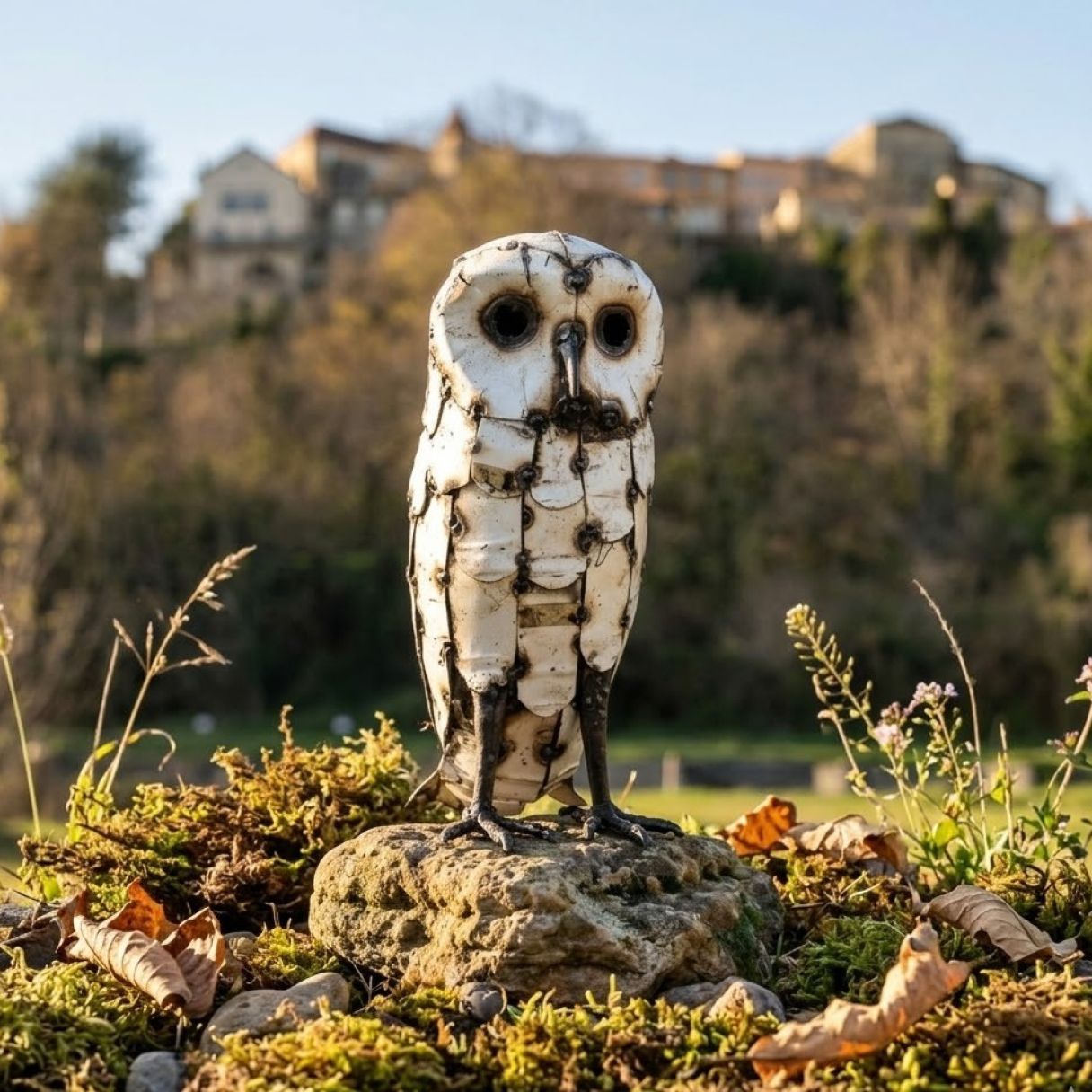 Click thumbnail to enlarge and hover over the picture to zoom Owl white plumage medium 3